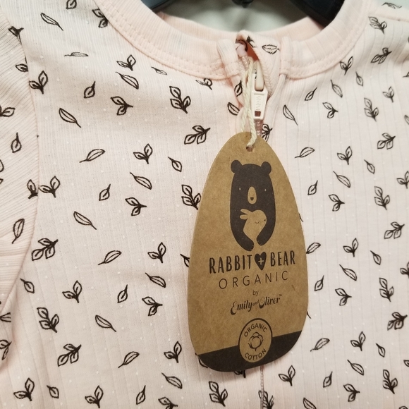 Rabbit+ Bear Organic Full Zip Bodysuit Longsleeve - Picture 3 of 3